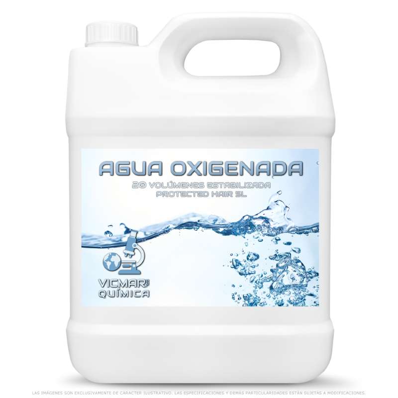 Agua Oxigenada 20 Volúmenes Estabilizada 5 L Protected Hair – Vicmar Química